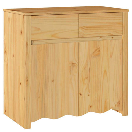 Sideboard med låda Drammen Ek 79 x 43 x 75.5 cm Massivt tallträ