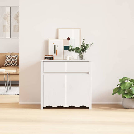 Sideboard Drammen Vit 79 x 43 x 75.5 cm Massivt tallträ