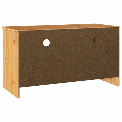 TV-skåp med låda Drammen Ek 99 x 43 x 55 cm Massivt tallträ
