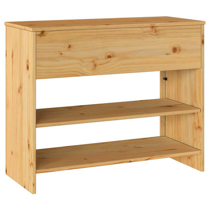 Konsolbord med låda Drammen Ek 89,5 x 37 x 73 cm Massiv furu