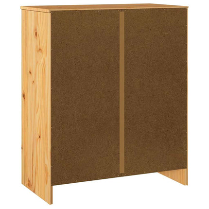 Kommode med låda Drammen Ek 76,5 x 40 x 91 cm Massivt tallträ
