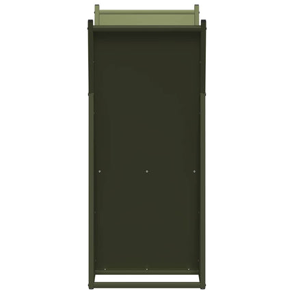 Vedställ olivgrön 69,5x35x81 cm kallvalsat stål