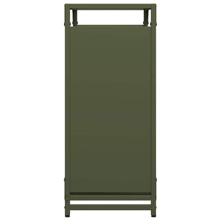 Vedställ olivgrön 60x28x65 cm kallvalsat stål