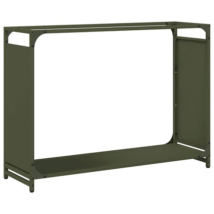 Vedställ olivgrön 90x28x65 cm kallvalsat stål