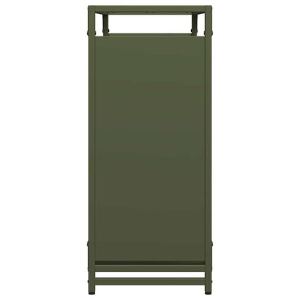 Vedställ olivgrön 90x28x65 cm kallvalsat stål