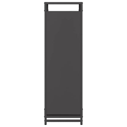Vedställ svart 44x28x90 cm kallvalsat stål