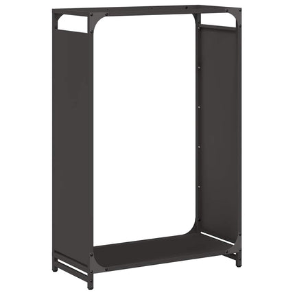 Vedställ svart 60x28x90 cm kallvalsat stål