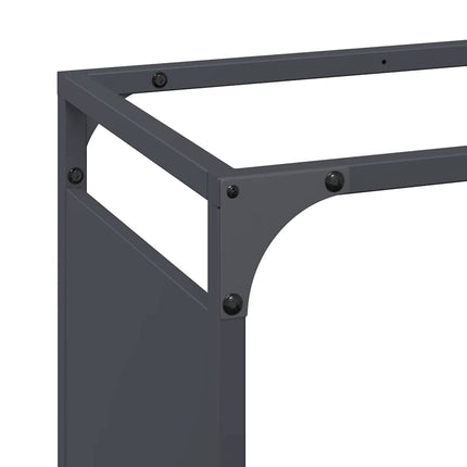 Vedställ antracit 60x28x90 cm kallvalsat stål
