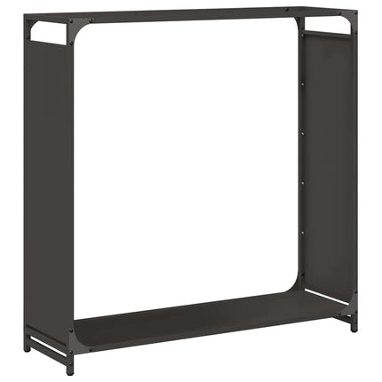 Vedställ svart 90x28x90 cm kallvalsat stål