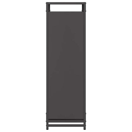 Vedställ svart 90x28x90 cm kallvalsat stål