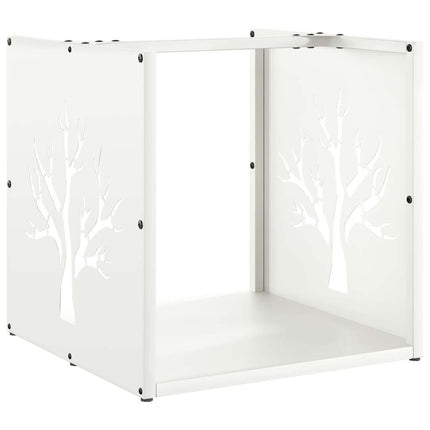 Vedställ vit 40x40x40 cm kallvalsat stål