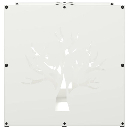 Vedställ vit 40x40x40 cm kallvalsat stål
