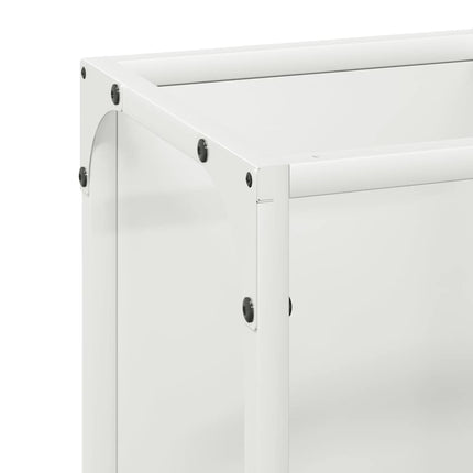 Vedställ vit 25x25x60 cm kallvalsat stål