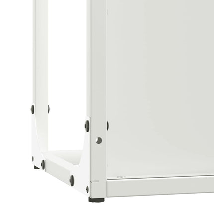 Vedställ vit 25x25x80 cm kallvalsat stål