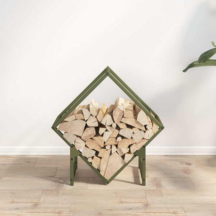 Vedställ olivgrön 50x25x50 cm kallvalsat stål