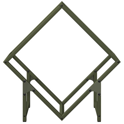Vedställ olivgrön 50x25x50 cm kallvalsat stål