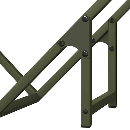 Vedställ olivgrön 50x25x50 cm kallvalsat stål