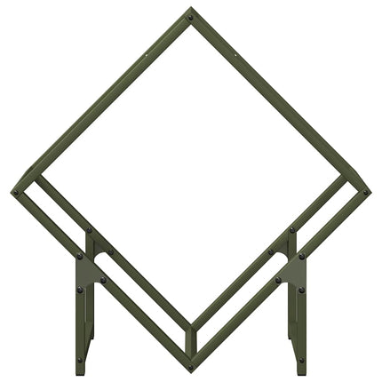 Vedställ olivgrön 60x25x60 cm kallvalsat stål