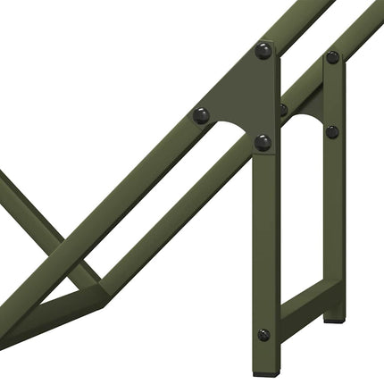 Vedställ olivgrön 60x25x60 cm kallvalsat stål