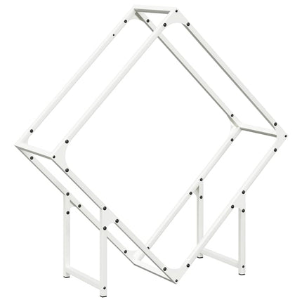 Vedställ vit 80x25x80 cm kallvalsat stål