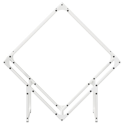 Vedställ vit 80x25x80 cm kallvalsat stål