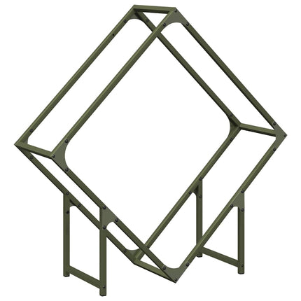 Vedställ olivgrön 80x25x80 cm kallvalsat stål