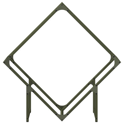 Vedställ olivgrön 80x25x80 cm kallvalsat stål