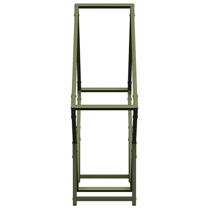 Vedställ olivgrön 80x25x80 cm kallvalsat stål