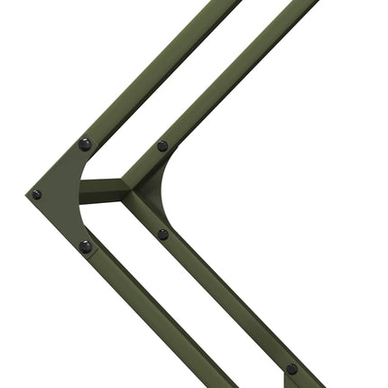 Vedställ olivgrön 80x25x80 cm kallvalsat stål