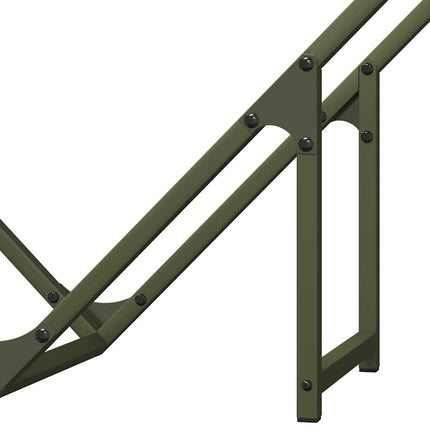 Vedställ olivgrön 80x25x80 cm kallvalsat stål