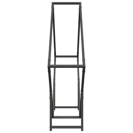 Vedställ svart 100x25x100 cm kallvalsat stål