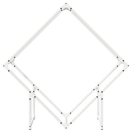 Vedställ vit 100x25x100 cm kallvalsat stål