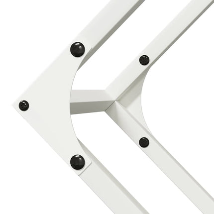 Vedställ vit 100x25x100 cm kallvalsat stål