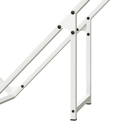 Vedställ vit 100x25x100 cm kallvalsat stål