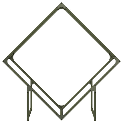 Vedställ olivgrön 100x25x100 cm kallvalsat stål