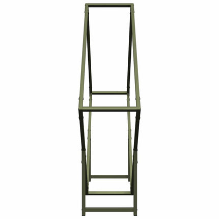 Vedställ olivgrön 100x25x100 cm kallvalsat stål