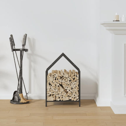 Vedställ svart 40x25x60 cm kallvalsat stål