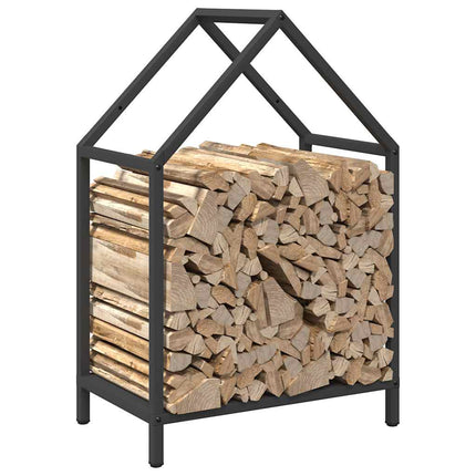 Vedställ svart 40x25x60 cm kallvalsat stål
