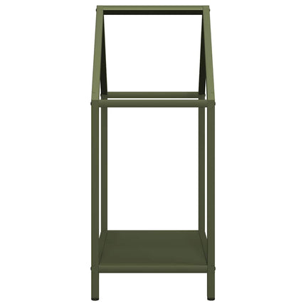 Vedställ olivgrön 40x25x60 cm kallvalsat stål