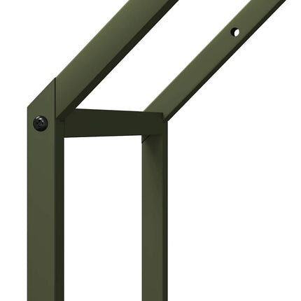 Vedställ olivgrön 40x25x60 cm kallvalsat stål