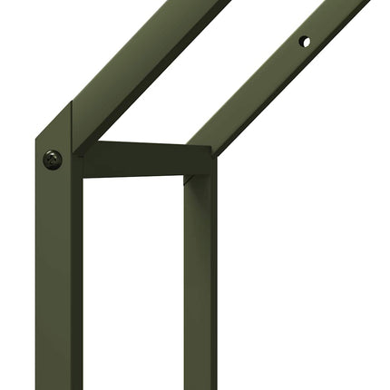 Vedställ olivgrön 40x25x90 cm kallvalsat stål