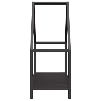 Vedställ svart 60x25x60 cm kallvalsat stål