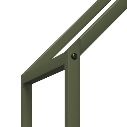 Vedställ olivgrön 60x25x60 cm kallvalsat stål