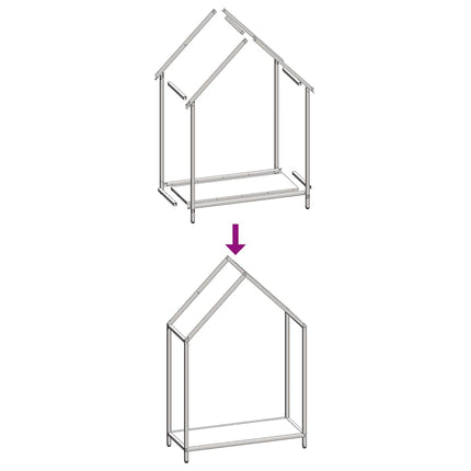 Vedställ vit 60x25x90 cm kallvalsat stål