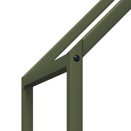 Vedställ olivgrön 60x25x90 cm kallvalsat stål