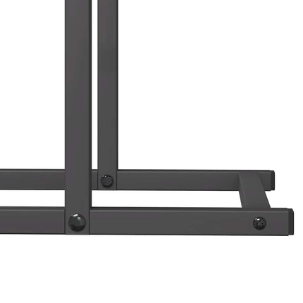 Vedställ svart 50x25x60 cm kallvalsat stål