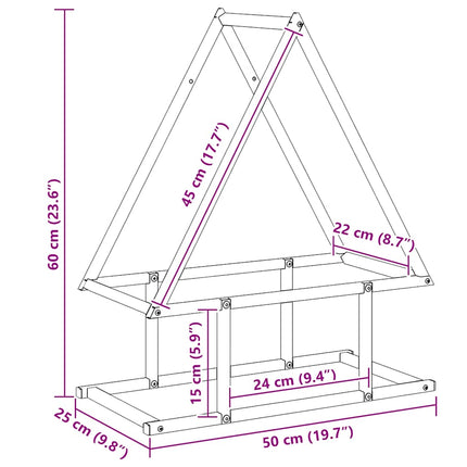Vedställ vit 50x25x60 cm kallvalsat stål