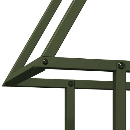 Vedställ olivgrön 50x25x60 cm kallvalsat stål