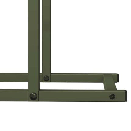 Vedställ olivgrön 50x25x60 cm kallvalsat stål