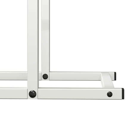 Vedställ vit 80x25x90 cm kallvalsat stål